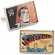 Superman Stamp Cufflinks