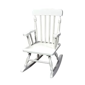 Gift Mark Child�s Colonial Rocking Chair, White by Gift Mark