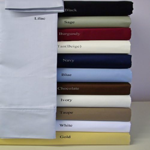 100% Egyptian Cotton Solid 300tc Bed Skirt (Full, White)