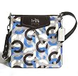 Coach Madison Signature Swinpack Crossbody Messenger Bag Purse 43316 Blue Periwinkle Multi