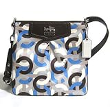 Coach Madison Signature Swinpack Crossbody Messenger Bag Purse 43316 Blue Periwinkle Multi