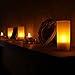KOBWA Battery-Powered Flameless Candles Stunning LED Tea Light Candles The Perfect Decoration,Pack of 24