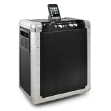 Produkt-Bild: Mobile Kompakt PA Anlage 200 Watt iPod Dock (integr. Akku, 2x Mic-In, Aux) Trolley