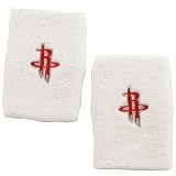 NBA adidas Houston Rockets White Team Logo Wrist Sweatband