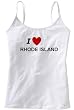 I LOVE RHODE ISLAND - State Series - White Women's / Girls Camisole (Girlie / Babydoll)