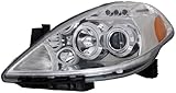 Anzo USA 121243 Nissan Versa Projector Halo Chrome Clear AmberHeadlight Assembly - (Sold in Pairs)
