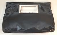 Michael Kors Berkley Slate Patent Leather Clutch