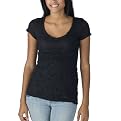 Juniors' Xhilaration&reg; Crinke Pocket Tee - Ebony