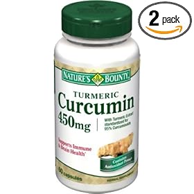Nature's Bounty Turmeric/Curcumin, 60 Capsules (Pack of 2)