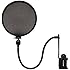 Nady MPF-6 6-Inch Clamp On Microphone Pop Filter with Flexible Gooseneck and Metal Stabilizing Arm