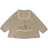 【H27年秋冬物】(日本製) Pample Mousse(パンプルムース) 接結いちご・うさぎ刺繍トレーナー 90cm/BE NO.DP-53211