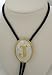 Silver/Gold Plated Monogram Letter "J" Bolo Tie