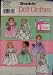 Simplicity 5266 Pattern Daisy Kingdom Sweet Memories Wedding Bridesmaid Dresses Gowns, Cape, Veil 22 Pieces Fits American Girl Dolls