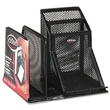 Rolodex 22171 Wire Mesh Desk Organizer, Black