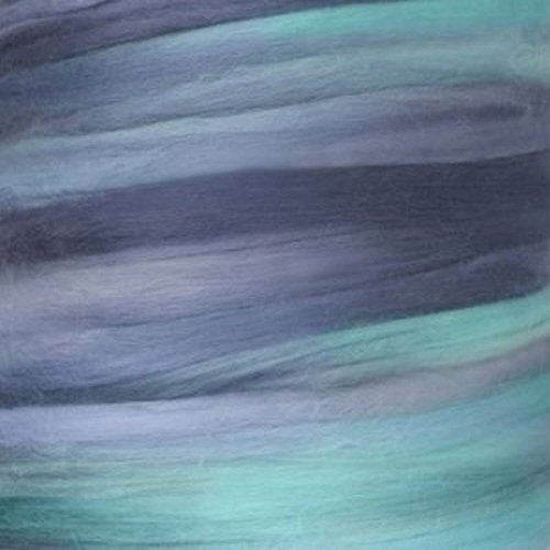 Extra Fine Merino Roving 19 Micron Color Starry Night One Ounce for Felting and Spinning