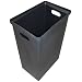Forte 8001289 Plastic Internal Hard Bin Liner, 18.5" Length x 12" Width x 31" Height, Black