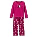 Girls Penguin Cozy PJ Set - Pink