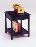 Review Homestyles  / Black End Table with Drawer