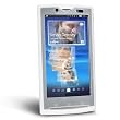 Silicone Skin Case for Sony Ericsson Xperia X10, Clear White