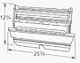 Music City Metals 06738 Stainless Steel Burner Housing Replacement for Select Ducane Gas Grill Models