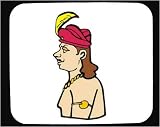 Decorated Mouse Pad with man, armlet, Asia, traditional, chain, jewelry, turban, India, ornament