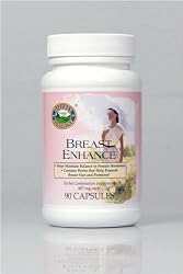 Nature's Sunshine Breast Enhance Herbal Combination Supplement Female Glandular System Support 90 Capsules