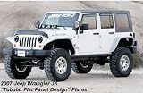 Xenon 9010 Jeep Wrangler JK 4-Door 07-08 Tubular Flat Panel Design Fender Flares Set