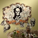Midwest-CBK Halloween Party Decorations; Skull Wall Decal Set