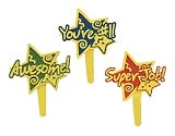 Super Job - Your #1 - Awesome! Cupcake Picks 12ct