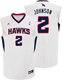 Joe Johnson Jersey: adidas Revolution 30 White Replica #2 Atlanta Hawks Jersey