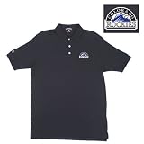 Colorado Rockies MLB Classic Pique Polo Shirt (Black) at Antigua