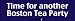 Time For Another Boston Tea Party - Political Bumper Stickers (Medium) Image