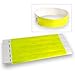 100 WristCo Neon Yellow Tyvek Wristbands for Events Tamper-Proof Design & Fluorescent Color Prevent Reuse Premium-Grade Bracelets for Hospital & Medical ID, Party & VIP Identification