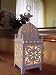 Shabby Chic Moroccan Ornate Cream Lantern