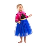 Frozen Princess Anna Costume for Girls Dress up (XL (7-8 Years))