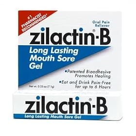 Zilactin-B Canker Sore Gel, 0.25Oz
