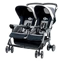 Peg-Perego Aria Twin 60/40 Stroller, Titanio