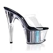 ADORE-701-9, 6 1/2" Stiletto Heel Multi Glitter Filled PF S