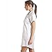 Camille Luxurious Knee Length Silver Print Satin Nightshirt