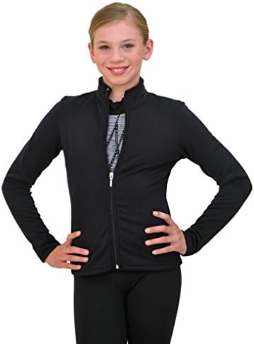 ChloeNoel Figure Skating Solid Polar Fleece Fitted Jacket by Polartec J11