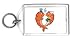 Keychain with married, fish, underwater, wedding