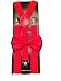 RED SUSPENDER And BOW TIE Matching Set Tuxedo Classic Fashion Set