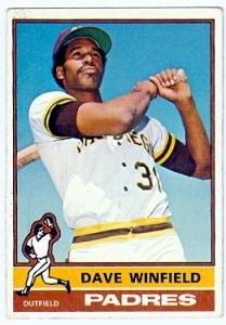 Dave Winfield baseball card 1976 Topps #160 (San Diego Padres)