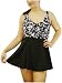 It Figures Women's Plus Layered Floral Swimdress