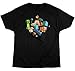 Jinx Minecraft Run Away Glow In The Dark Adult T-Shirt Vintage Coal