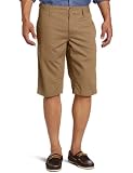 Generra Men's Twill Flat Front Short, Wet Sand, 38