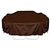Two Dogs Designs 96-Inch Square Table and Chairs Cover, Chocolate Brown