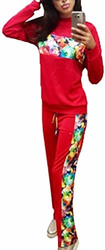 Womens Riva Love Print 2 Piece Sweater/joggers Tracksuit