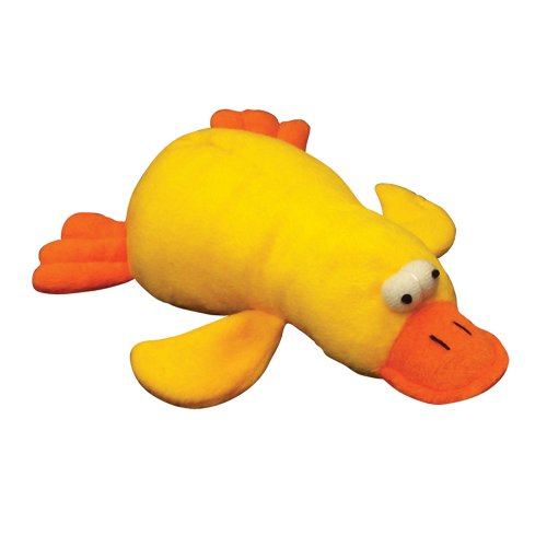 More image Pet Lou SSO-DUC-6 Silly Sound Offs Dog Chew Toy, 6-Inch Duck