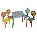 KINDERM�BEL TISCH + 4 ST�HLE BUNT KINDERSITZGRUPPE SITZGRUPPE KINDER NEU OVP